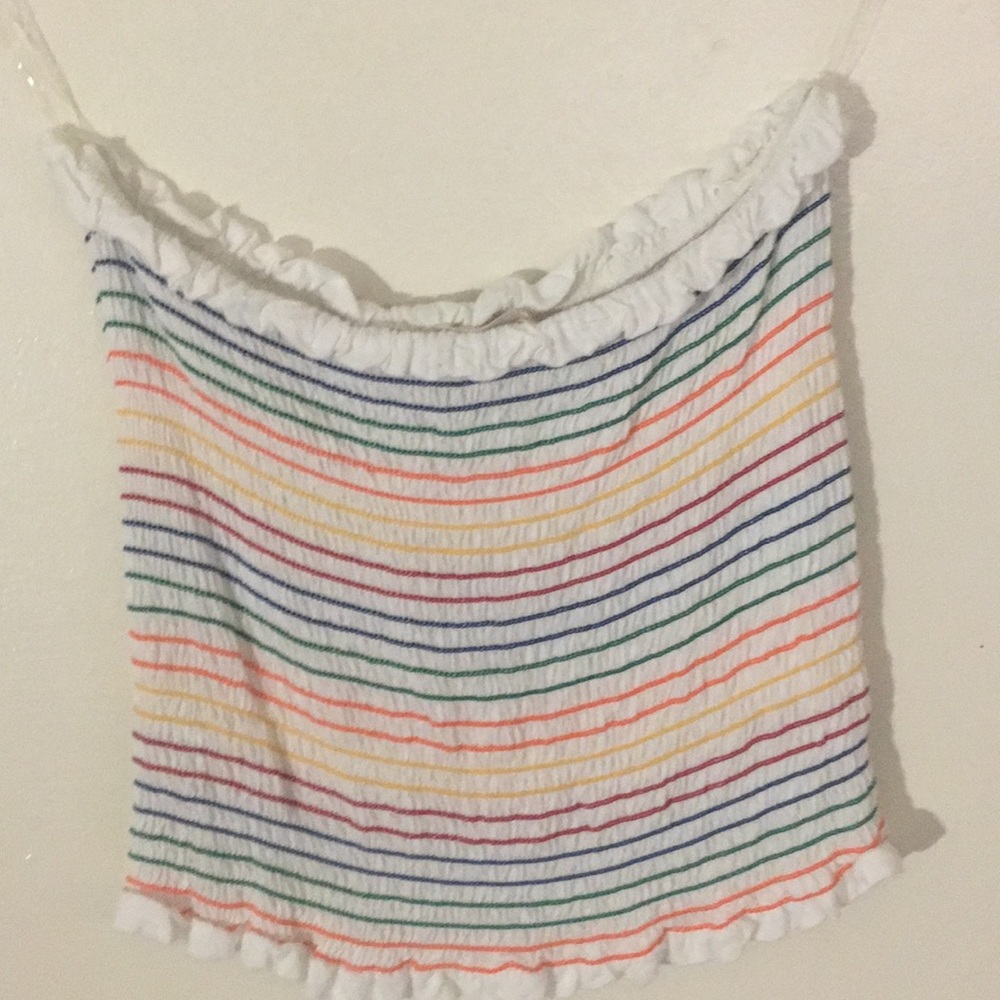 Rainbow tube top